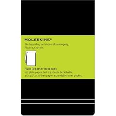 Moleskine Plain Reporter Notebook Pocket