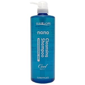 【クリックで詳細表示】サニープレイス ヘアオペ ナノ クレンジングシャンプー 清涼タイプ ブルー ポンプ1000ml