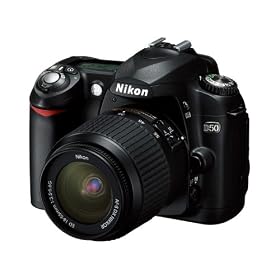 Nikon D50 �u���b�N �f�W�^����჌�t�J���� �����Y�L�b�g�kAF-S DX �Y�[���j�b�R�[�� ED 18~55mm F3.5~5.6G�l