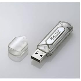 ELECOM USB2.0�t���b�V�������� 128MB �V���o�[ MF-AU2128SV