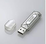 ELECOM USB2.0�t���b�V�������� 128MB �V���o�[ MF-AU2128SV
