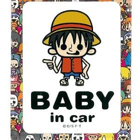 �����s�[�X�iONE�@PIECE�j �p���\�����[�N�X BABY in car �X�e�b�J�[ ���t�B�@LCS-023