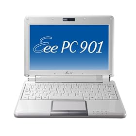 ASUS Eee PC 901 main 1G SSD 16G 8.9�C���` WHITE �p�[���z���C�g EEEPC901-WHI051X