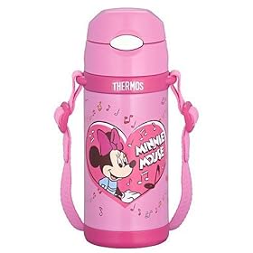 THERMOS �^��f�M�X�g���[�{�g�� 0.37L �f�B�Y�j�[ �~�j�[ �s���N FEQ-401DS P
