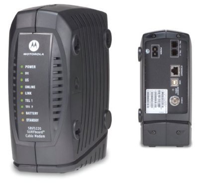  Motorola SURFboard SBV5220 Digital Voice Modem with Integrated Battery Backup