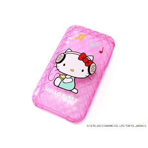 レイアウト iPhone 3GS/3Gシリーズ用サンリオキャラクタシリコンジャケット/ハローキティ(ピンク) RT-SRP2A/KP