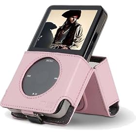 BELKIN Kickstand Case for 5G iPod(with Carabiner)-Pink F8Z068-PNK