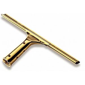 【クリックでお店のこの商品のページへ】エトレのガラス掃除プロ用ツール 【 スタンダード スクイジー (真鍮) 14"(35cm) セット 】 "プロ用道具は品質が違います"