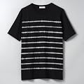 [�f�B�i�C�A���V���c] DENIAL SHIRT ����T�V���c SOUND WAVE BORDER SHIRT �gUnknown Pleasures�h