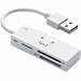 ELECOM ���������[�_���C�^ �P�[�u����̌^ SDXC�Ή� SD+MS�Ή� �z���C�gFACE MR-C22WHF1