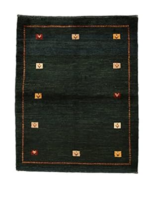 Design Community By Loomier Teppich I Gabeh Bushir flaschengrün 138 x 111 cm