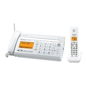 Panasonic �p�[�\�i�����ʎ��t�@�N�X �z���C�g �q�@1��^�C�v (A4���M/A4��M) KX-PW320DL-W