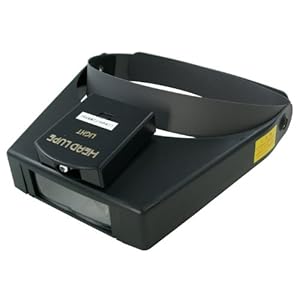 【クリックで詳細表示】TSK ヘッドルーペ 倍率1.5倍・2.5倍・3.5倍 レンズ径28×75mm ライト付き 日本製 RX-59L