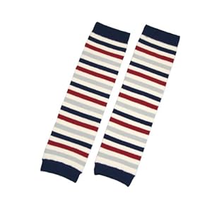 【クリックで詳細表示】ベビーストーリー ミニクレレッグウォーマー ボーダー 新生児から4歳