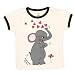 Mademoiselle papillon Heart Elephant Tee�y�I�t�N���[��size:80�z