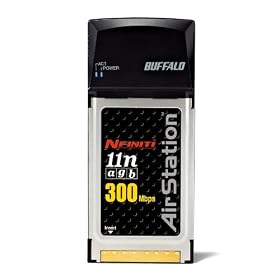 BUFFALO 11n/a/g/b CardBus�p ����LAN�q�@ Air Station NFINIT WLI-CB-AG301N