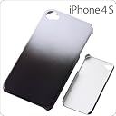 レイアウト iPhone4S用ウルトラスリムシェルジャケット/グラデーションブラックシルバー RT-P4C6/BS