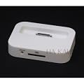 iPhone Dock���[�d�X�^���h �h�b�N�X�^���h �N���[�h�� �z���C�g Dock for iPhone 4S/4/3GS/iPod