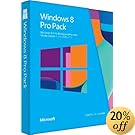 Microsoft Windows 8 ProPack(Windows 8����Windows 8 Pro�ւ̃A�b�v�O���[�h)  [�v���_�N�g�L�[�̂�] [�p�b�P�[�W]