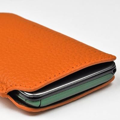 DIGNO ISW11K スマートフォン レザー ケース 【 オレンジ 】