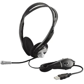 ELECOM USB�w�b�h�Z�b�g�}�C�N���t�H�� �I�[�o�[�w�b�h ���� �V���o�[ (PS3�Ή�) HS-HP06USV