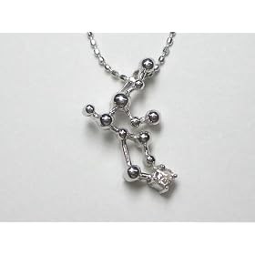 (�I�[���W���G���[�v���~�A��) Alljewelry Premium K18WG �z���C�g�S�[���h�_�C���y���_���g�l�b�N���X AJSI00116