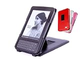  DURAGADGET New Black Genuine Leather Case/Cover With Adjustable Stand For New 2010 Amazon Kindle 3, Amazon Kindle 3 Case, Amazon Kindle 3g case, Amazon Kindle Wi-Fi Case, 6