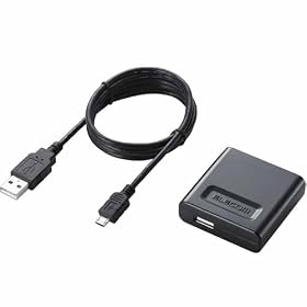 ELECOM �X�}�[�g�t�H���p(docomo Xperia(TM), Xperia arc,MEDIAS,REGZA Phone, au IS05,IS04,SoftBank GALAPAGOS 005SH,HTC Desire�Ή�)  AC�[�d�� USB�P�[�u���t �u���b�N MPS-X10ACUCBK