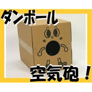 【クリックで詳細表示】ダンボール空気砲！宅配100サイズの発送箱としても使える一石二鳥のエコ玩具！ No0145