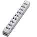 ELECOM USBHUB2.0 Z�V���[�Y �Z���t�p���[ 10�|�[�g �z���C�g U2H-Z10SWH