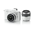 Nikon �f�W�^�����J���� Nikon 1 (�j�R������) V1 (�u�C����) �_�u���Y�[���L�b�g �z���C�g N1 V1WZ WH
