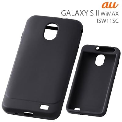 レイ・アウト au by KDDI GALAXY S II WiMAX ISW11SC用シルキータッチシリコンジャケット/ブラック RT-ISW11SCC1/B