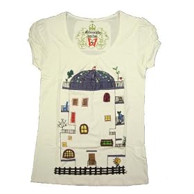Mademoiselle papillon Puff s/s Tee Tower House