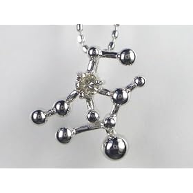 (�I�[���W���G���[�v���~�A��) Alljewelry Premium K18WG �z���C�g�S�[���h�_�C���y���_���g�l�b�N���X AJSI00123