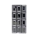 シンラクリエイション iPhone4/4S専用ハードケース Sweets Case Chocolate Hard ガンメタル SCI-4SCH-GM