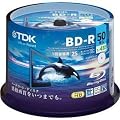 TDK �^��p�u���[���C�f�B�X�N �n�[�h�R�[�g�d�l BD-R 25GB 1-4�{�� �z���C�g���C�h�v�����^�u�� 50���X�s���h�� BRV25PWB50PA