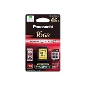 Panasonic 16GB SDHC UHS-I�������[�J�[�h CLASS10 RP-SDU16GJ1K