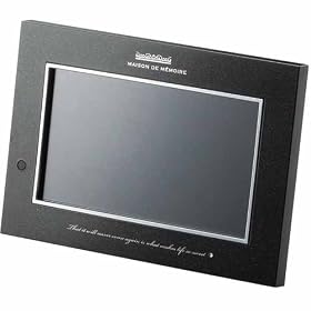 ELECOM �f�W�^���t�H�g�t���[�� �gLA MAISON DE MEMOIRE(���E���]���E�f���E�������[��) �g�v���V���X�V�[�� 7�C���`���C�h �𑜓x800�~480 �u���b�N DPF-D7WS10BK