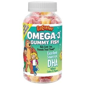 L'il Critters �q���p�@�I���K�R�@�i�O�~180������jOmega-3 - 180 Gummy Fish