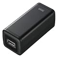 SANWA SUPPLY USB�o�͕t�|�[�^�u���o�b�e���[�d��(�u���b�N) BTN-DC2BK