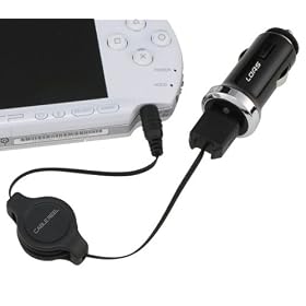 PSP-1000/2000/3000�pUSB�J�[�`���[�W���[ �u���b�N GDC-P01BK
