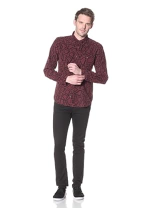 Zanerobe Men's Nubian Shirt (Burgundy)