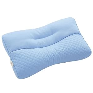 【クリックで詳細表示】西川産業 医師がすすめる健康枕 肩楽寝 ブルー 高め 50X40cm RCA5559241-B