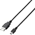 ELECOM USB2.0�P�[�u�� (PS3�EPSP�Ή�)A-miniB�^�C�v 1.5m �u���b�N U2C-GMM15BK