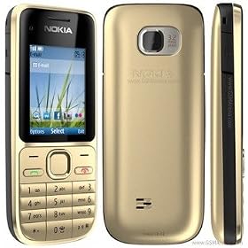 Nokia C2-01 �y�RG�Ή���Nokia �X�^���_�[�h�^�C�v�z �C�OSIM�t���[�g�� Warm Silver