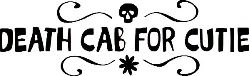  DEATH CAB FOR CUTIE 17213 Black Rub On Vinyl Transfer Sticker Decal