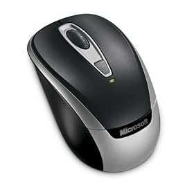 �}�C�N���\�t�g ���C�����X �I�v�e�B�J�� �}�E�X Wireless Mobile Mouse 3000 �p�[�� �u���b�N 6BA-00015