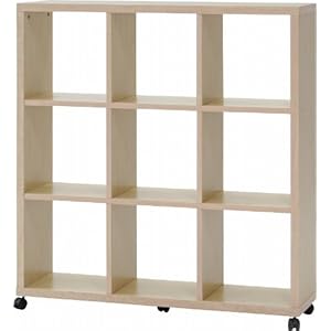 【クリックでお店のこの商品のページへ】オープン収納棚3段 ナチュラル FO-1012NA 83505