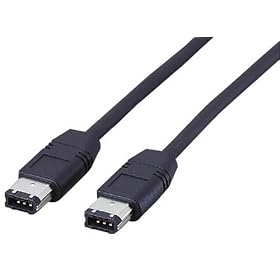ELECOM IEEE1394[6pin-6pin]�P�[�u�� 3.0m �u���b�N IE-663BK