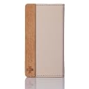 Simplism iPhone 4S/4 横開き PUレザー フリップノートケース ICカードポケット付 ベージュホワイト TR-FNIPN-BW